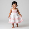 Pink Tiered Sleeveless Frock