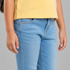 Yellow Ribbed Butterfly Top
