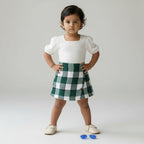 Toddler Girl Plaid Skort Set