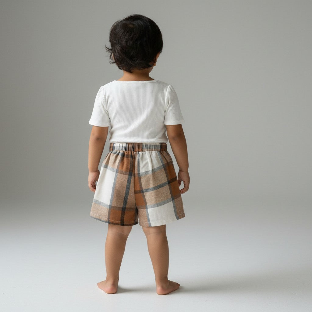 Toddler Girl Plaid Skort Set