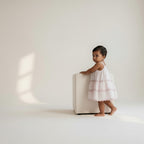 Pink Tiered Sleeveless Frock