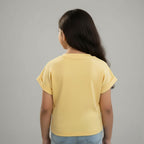 Yellow Ribbed Butterfly Top